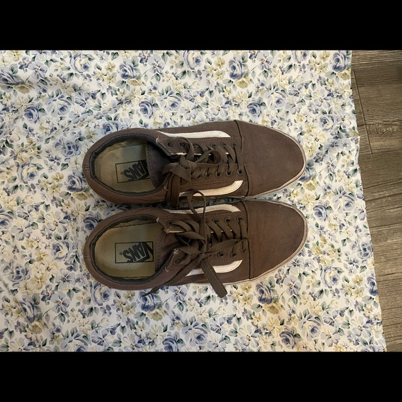 Gray Old Skool Vans, Size Mens 8.5/W 10- GOOD CONDITION!! - Picture 4 of 5